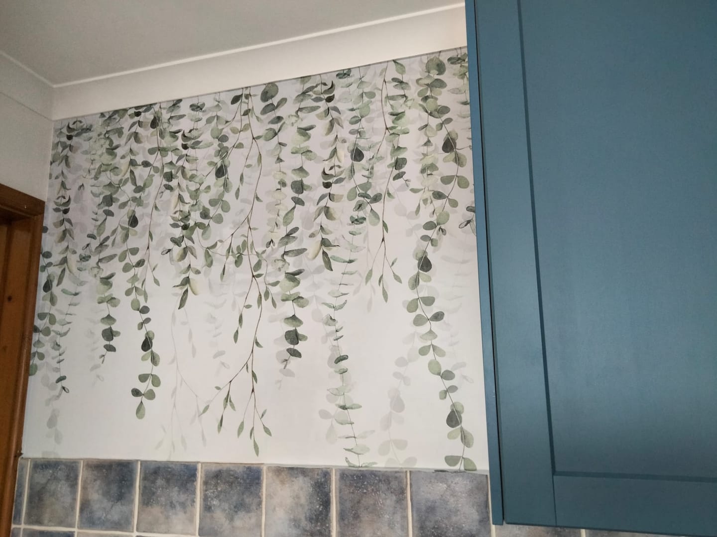 Customer photo review of Joanna - Olive Branches on Texture Wallpaper