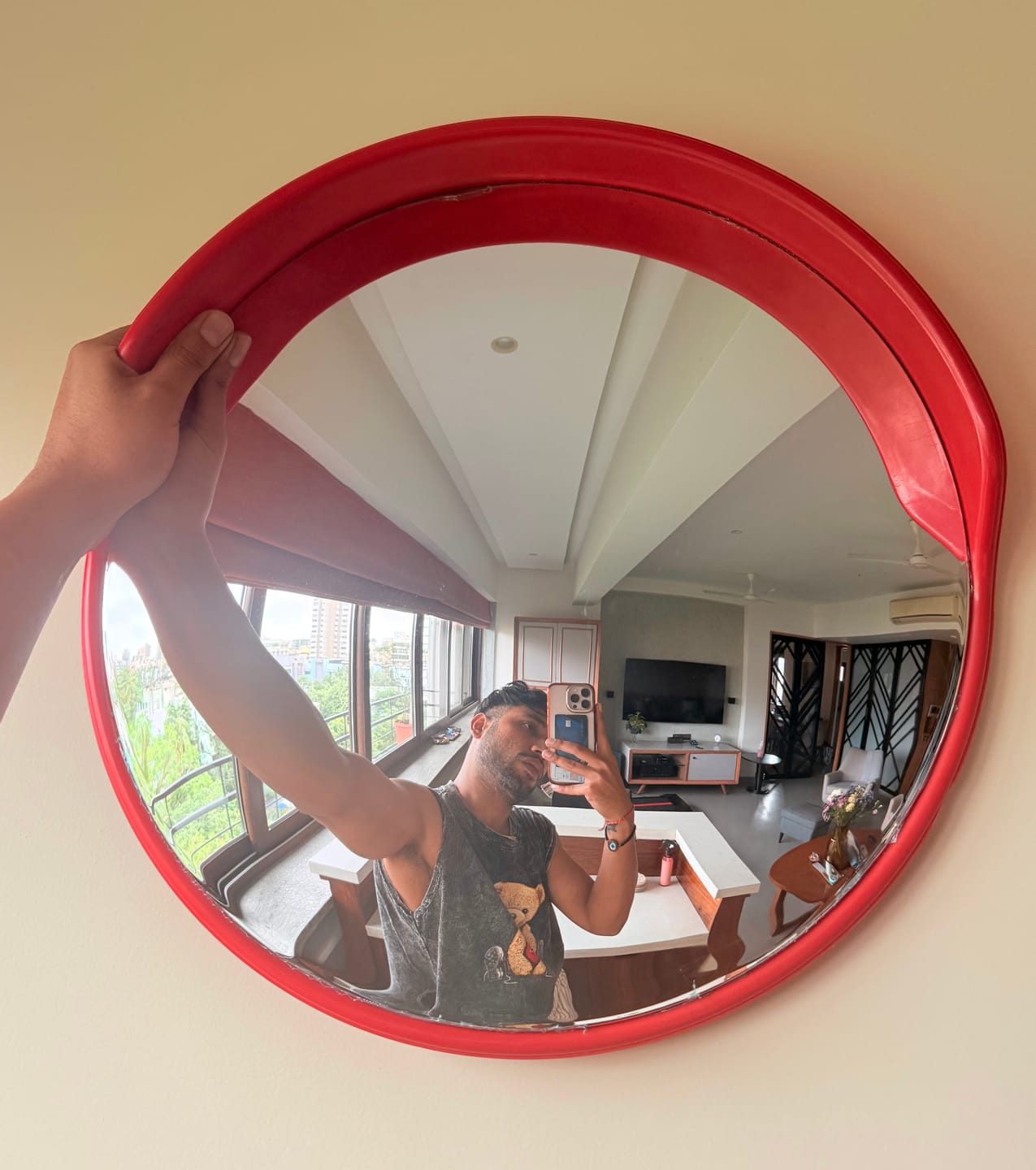 Customer photo review of AESTHETIC TRAFFIC MIRROR