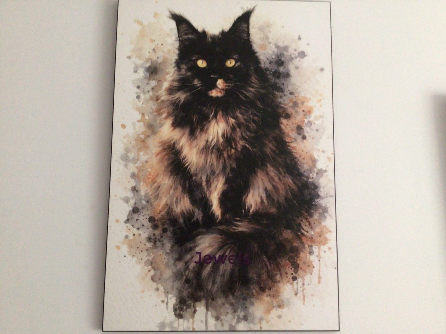 Customer photo review of Personalized Poster - Watercolor Realistic Portrait