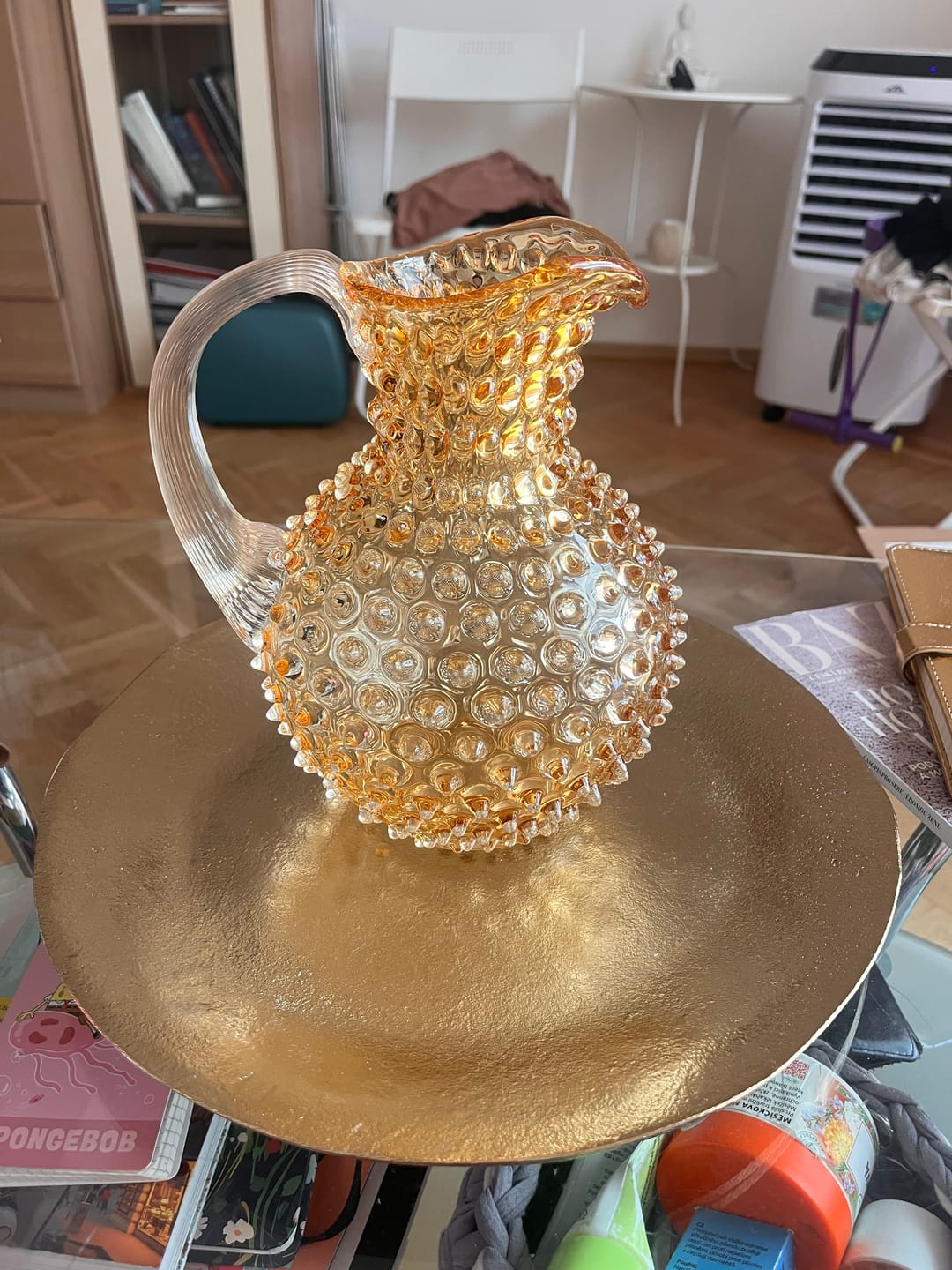 Customer photo review of Hobnail Džbán Underlay Amber