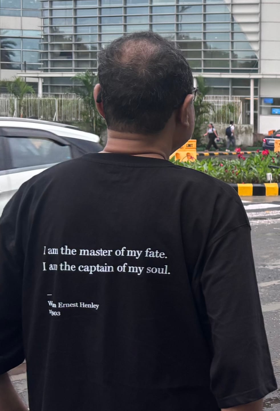 Customer photo review of Invictus: Oversized Literature Tee