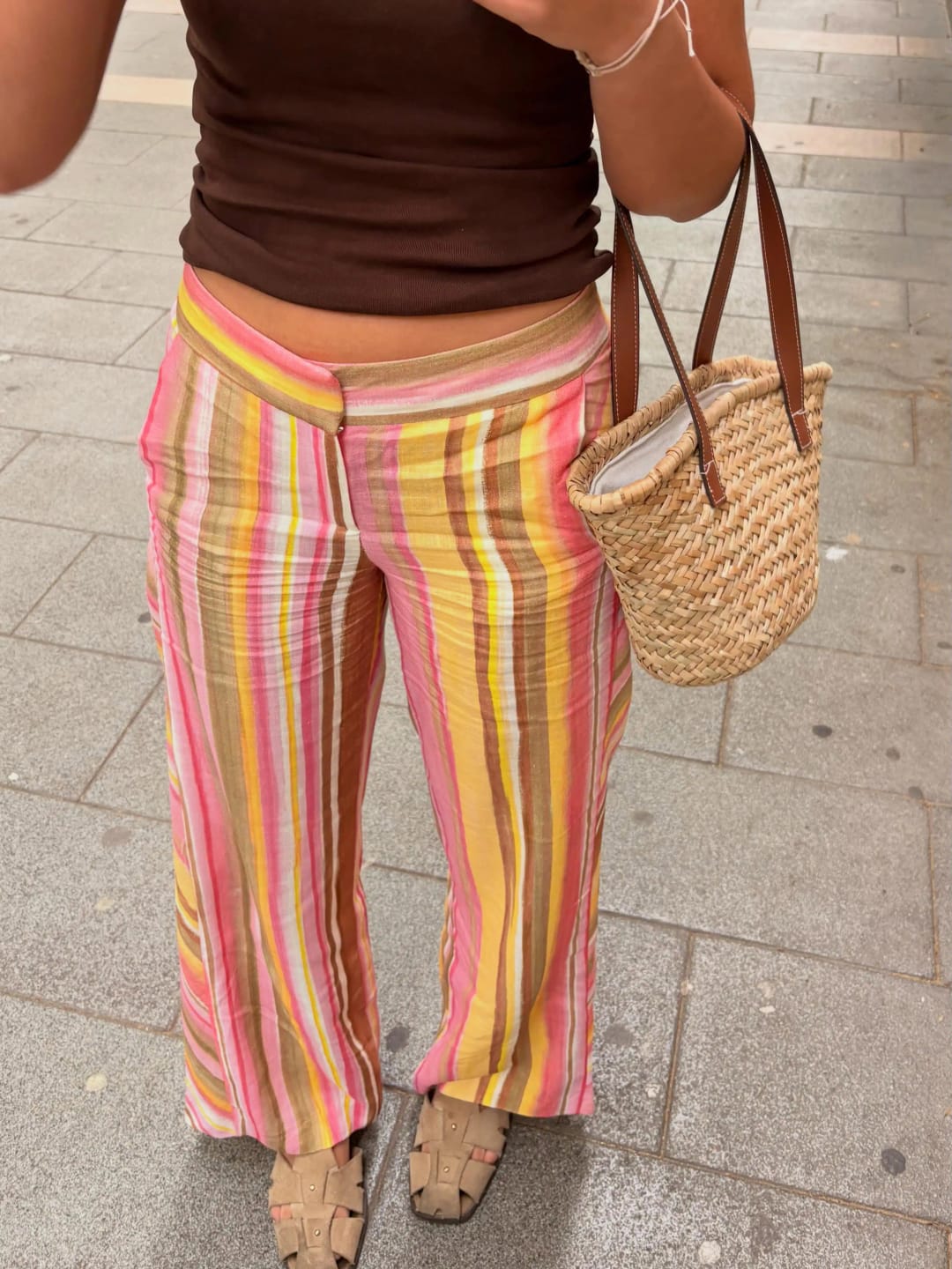Customer photo review of Eleanor Wide Leg Palazzo Pants