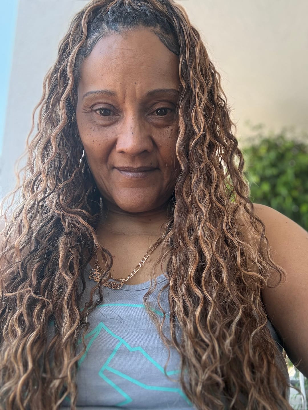 Customer photo review of #4/#30 Mix Color Blend Loose Deep Wave Crochet Human Hair