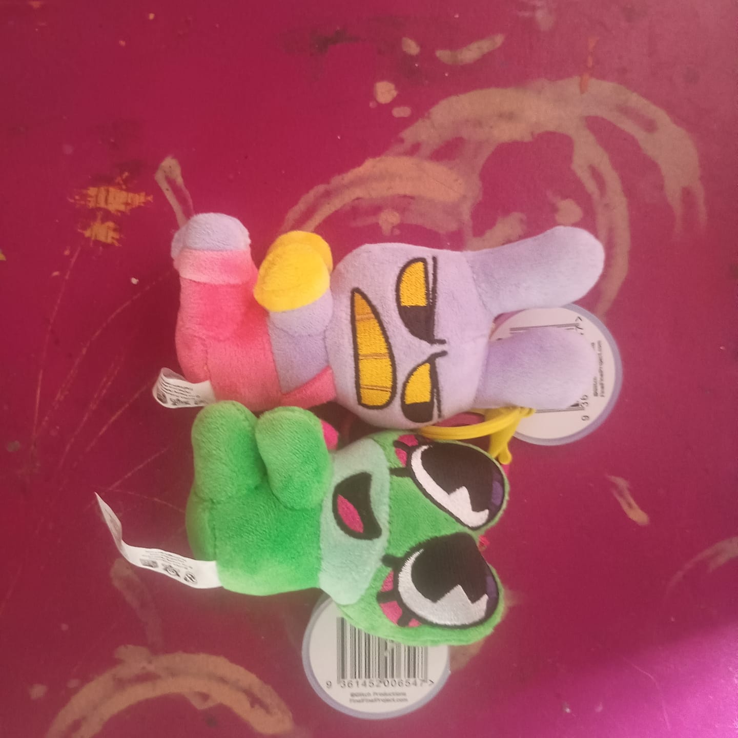 Customer photo review of Jax & Ribbit Magnetic Plush Keychains