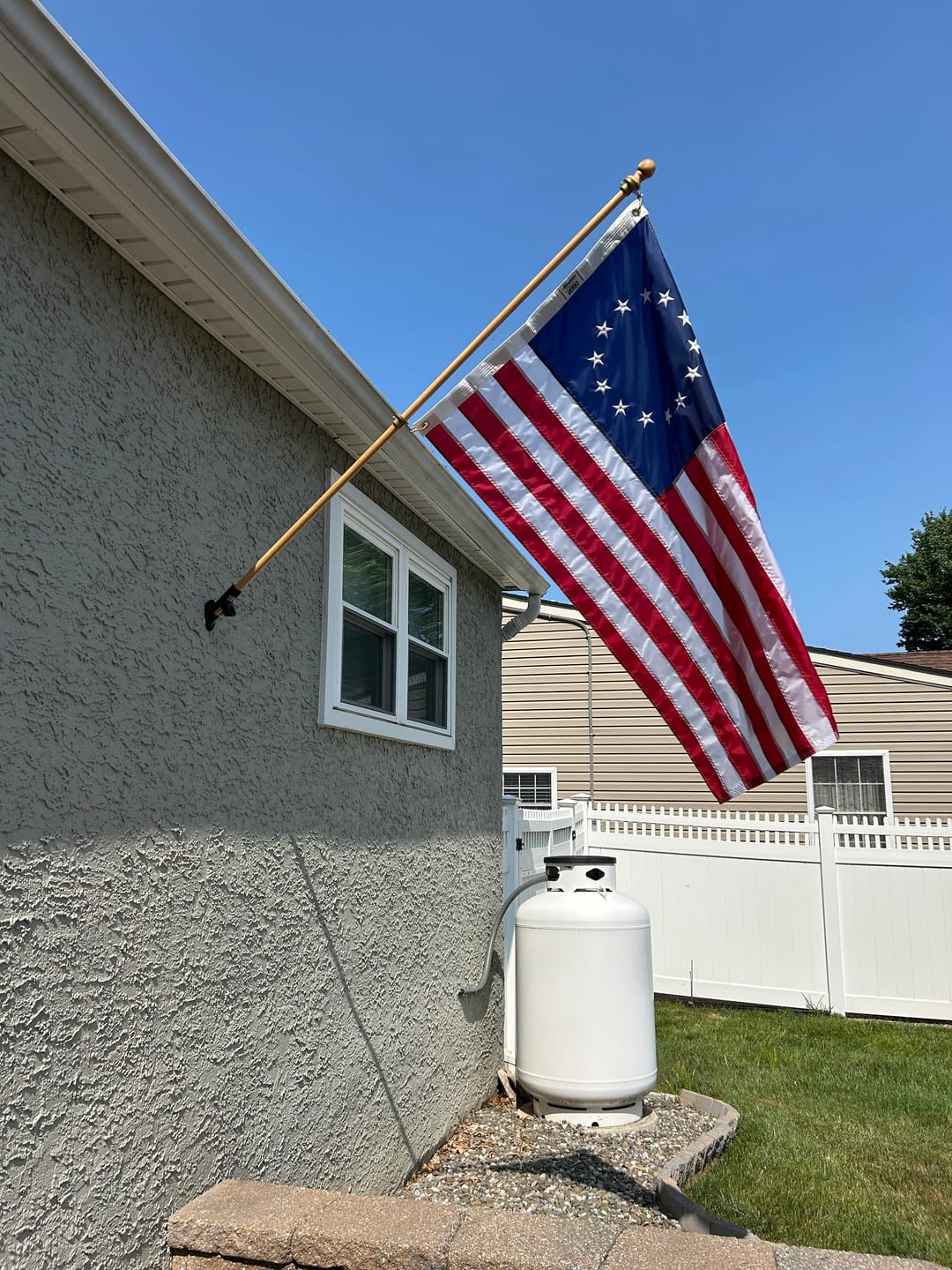 Customer photo review of 3' x 5' Betsy Ross Flag