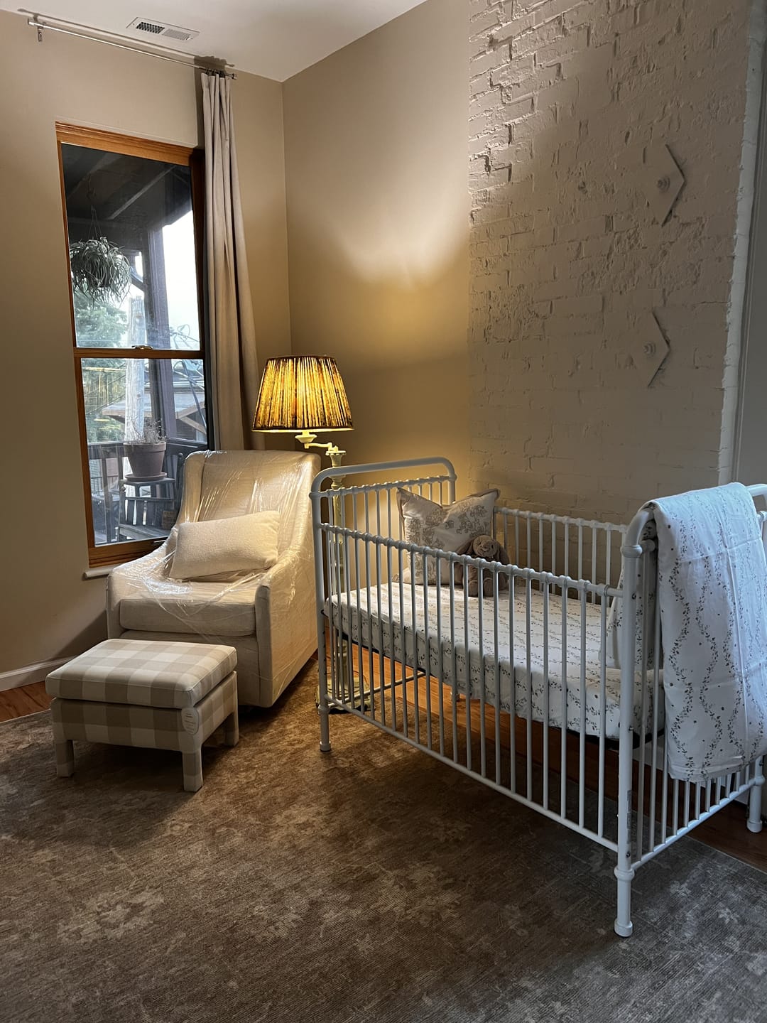 Customer photo review of Botanical Berries Crib Sheet - Ivory