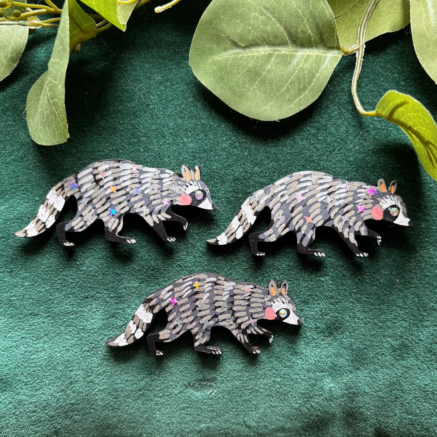 Customer photo review of Unfinished Wood Raccoon Shape - Animal - Craft - up to 46" DIY