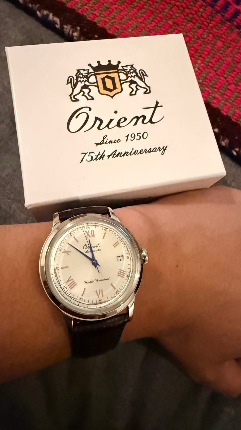 Customer photo review of Reloj Orient RA-AC0027S Bambino 40.5mm Automático [75th Edición Limitada]