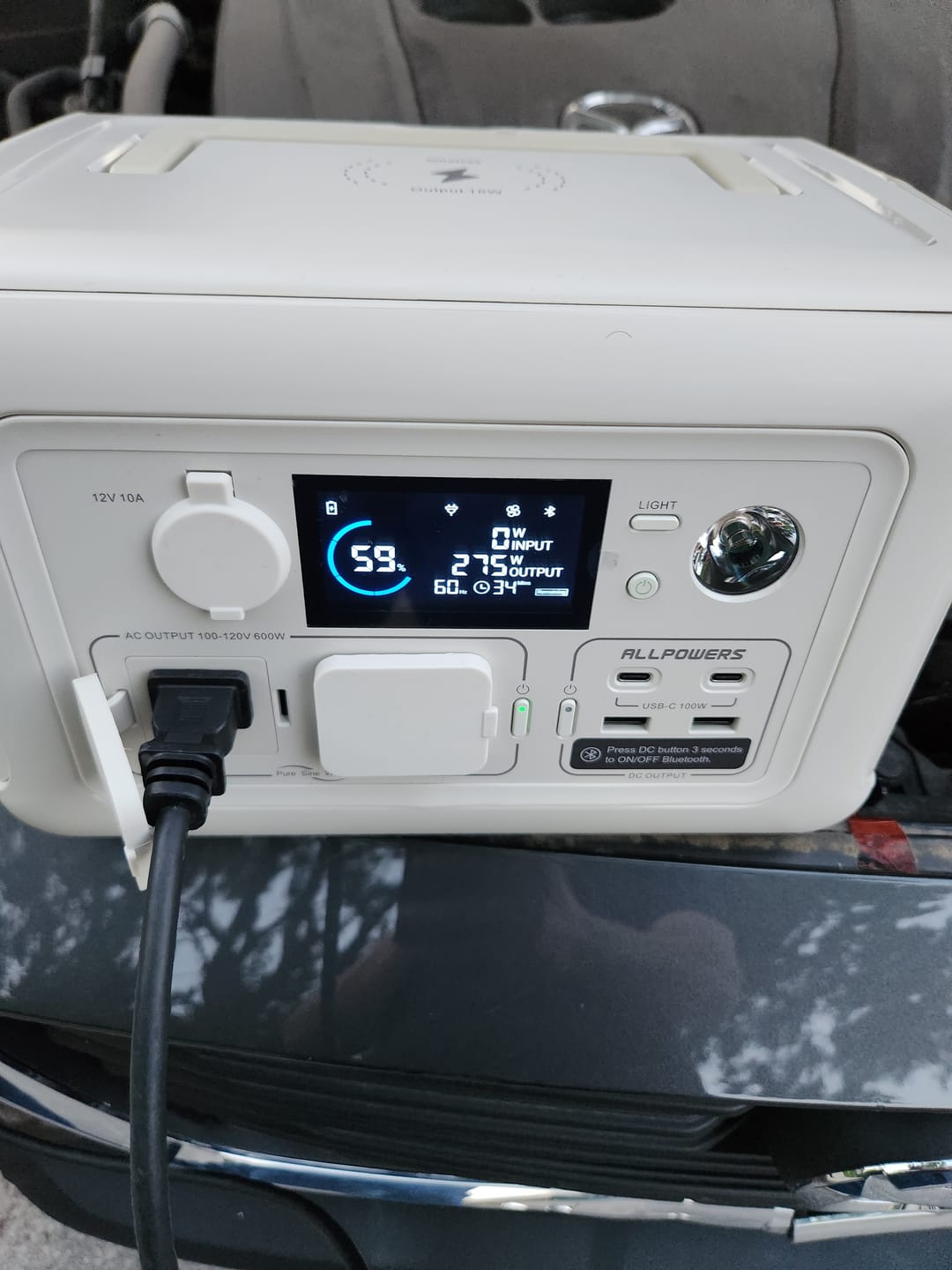 Customer photo review of ALLPOWERS R600 Portable Power Station 600W 299Wh LiFeP04 Battery