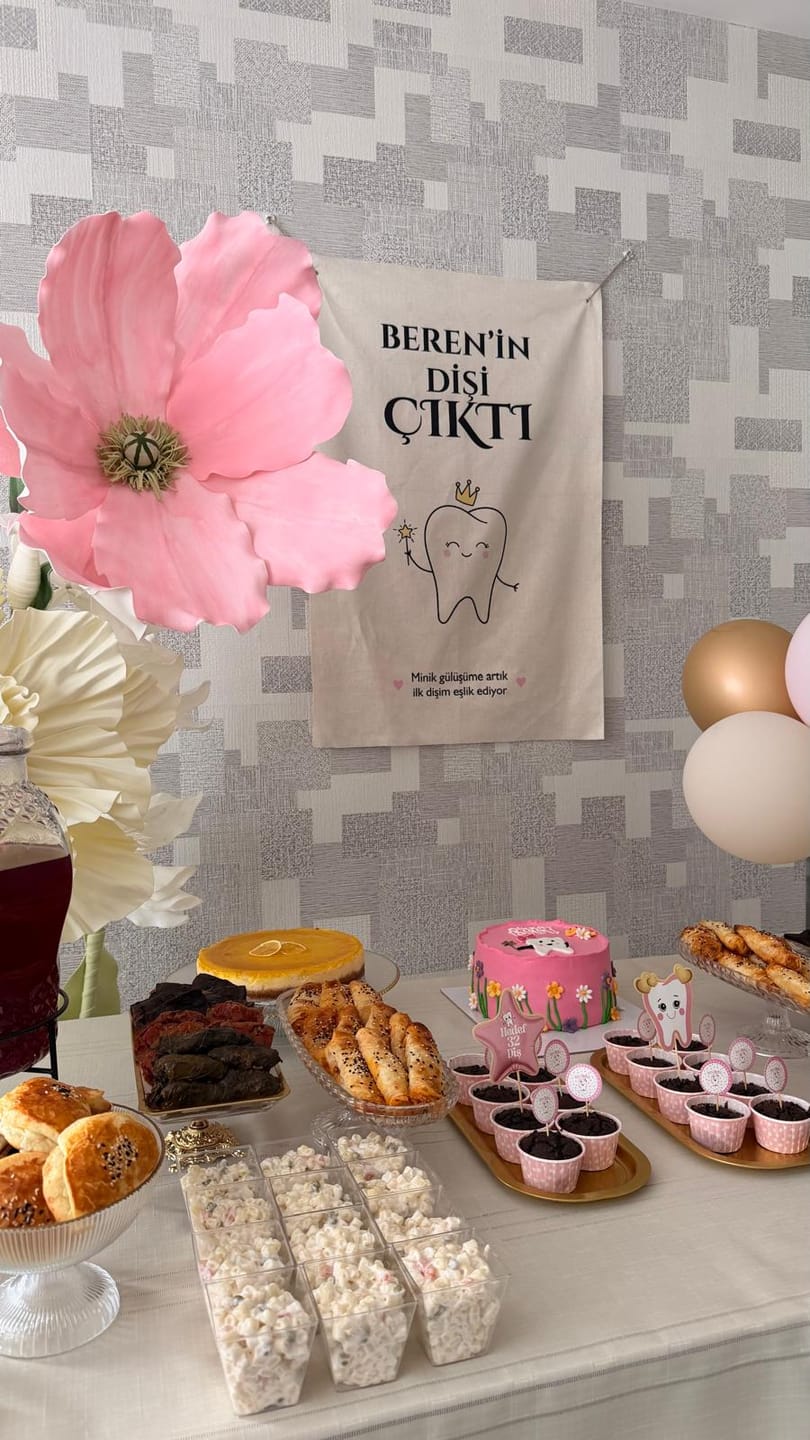 Customer photo review of Diş Kutlama Gününe Özel Kişiselleştirilebilir Duvar Örtüsü (#77)