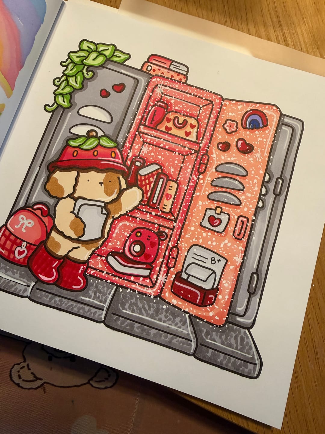Customer photo review of Ohuhu Honolulu 120 Colors Dual Tips Alcohol Art Markers (New Color Codes)