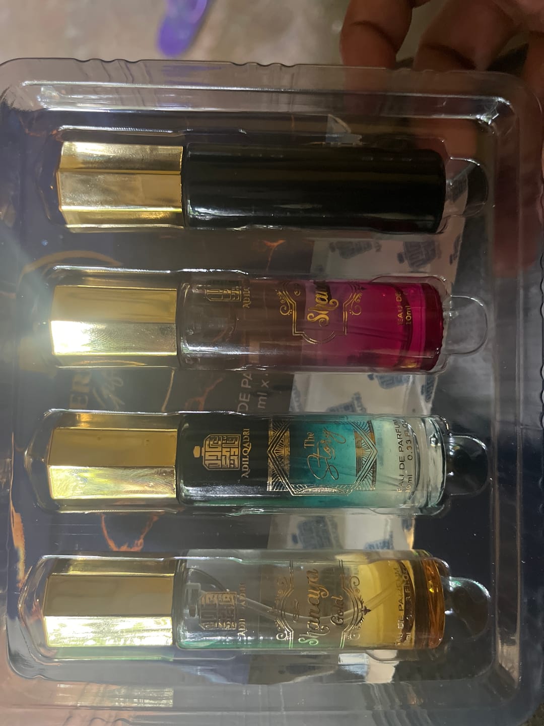 Customer photo review of Perfume Gift Set 4 Pcs Premium Perfume Spray