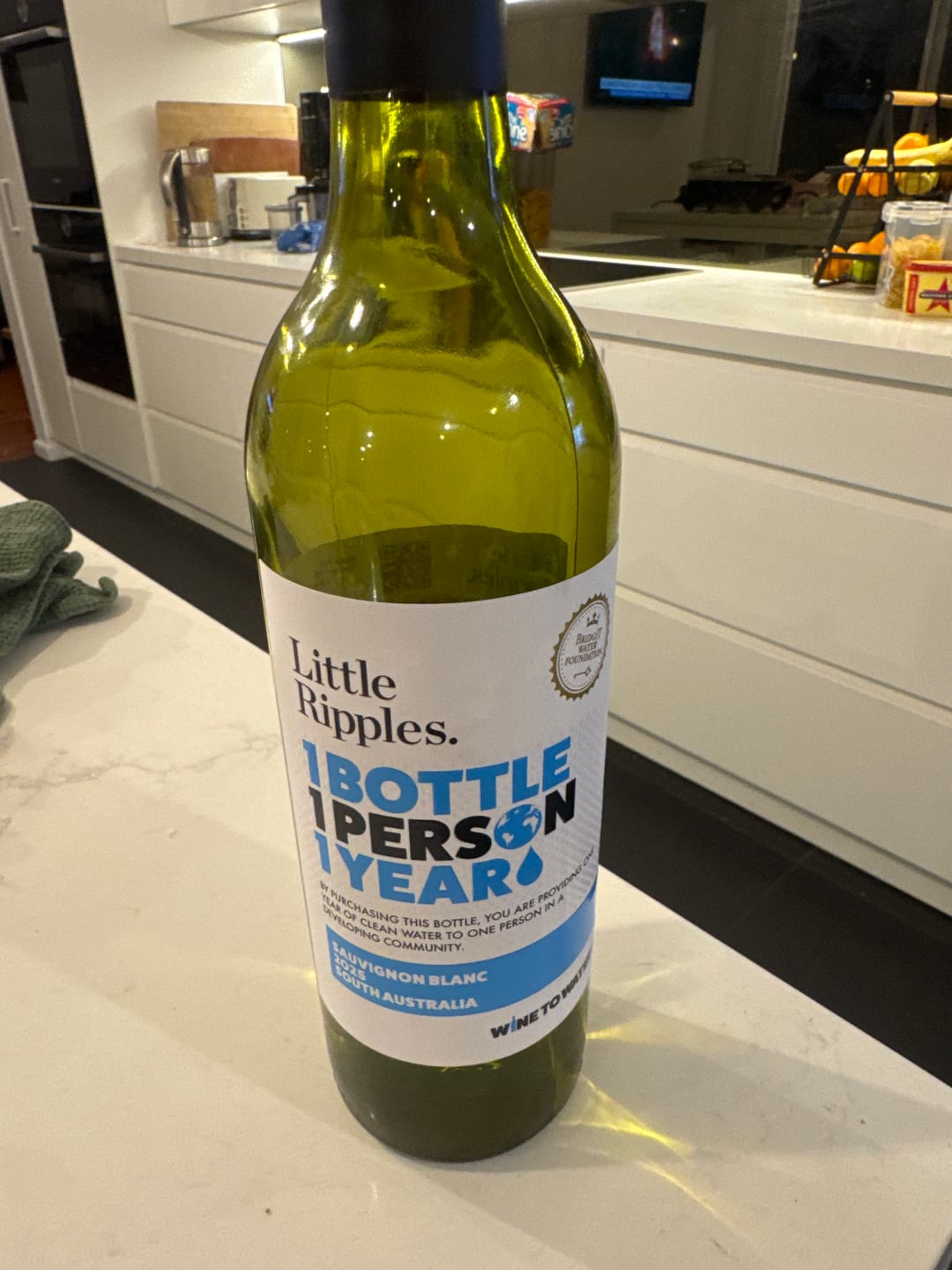Customer photo review of Zero Sugar Sauvignon Blanc – Vegan Australian White Wine | 6 Pack