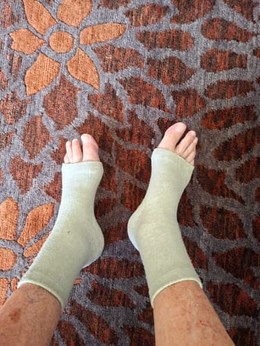 Customer photo review of Bamboe Voetsleeves - 1+1 GRATIS