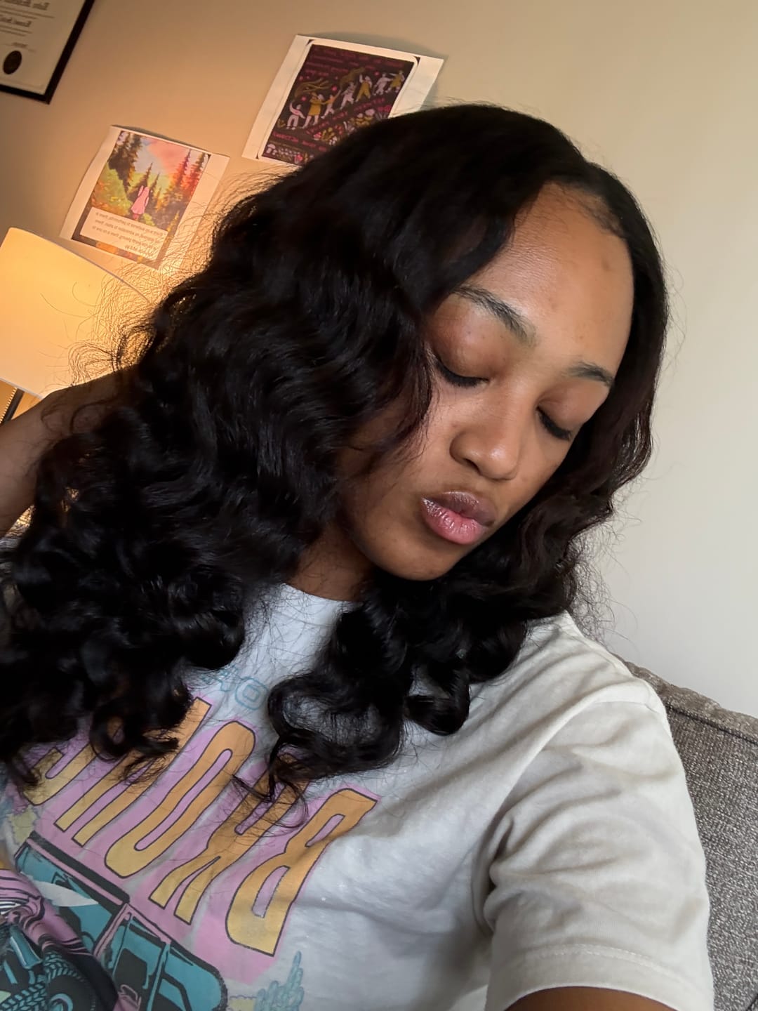 Customer photo review of Curly Blossom 2.0