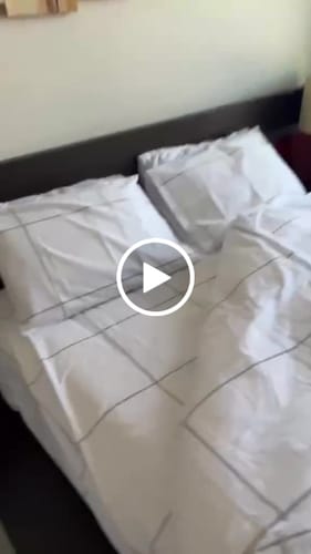 Customer video review of Percale Flat Sheet Set