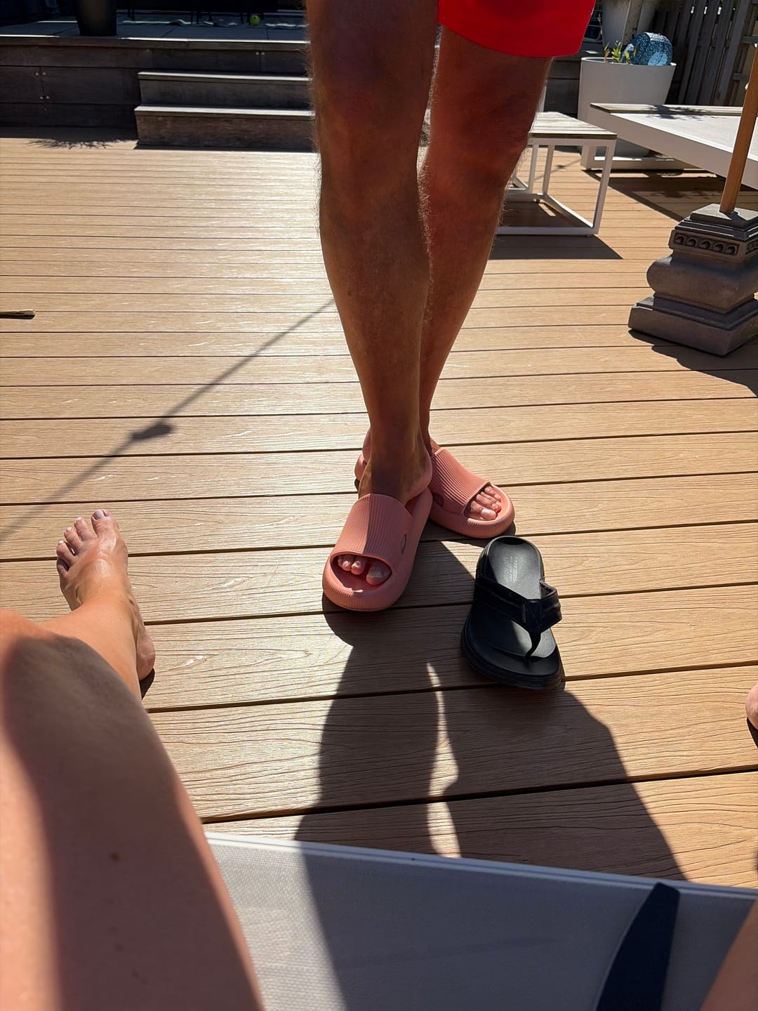 Customer photo review of HappyFlops Original Drop 002