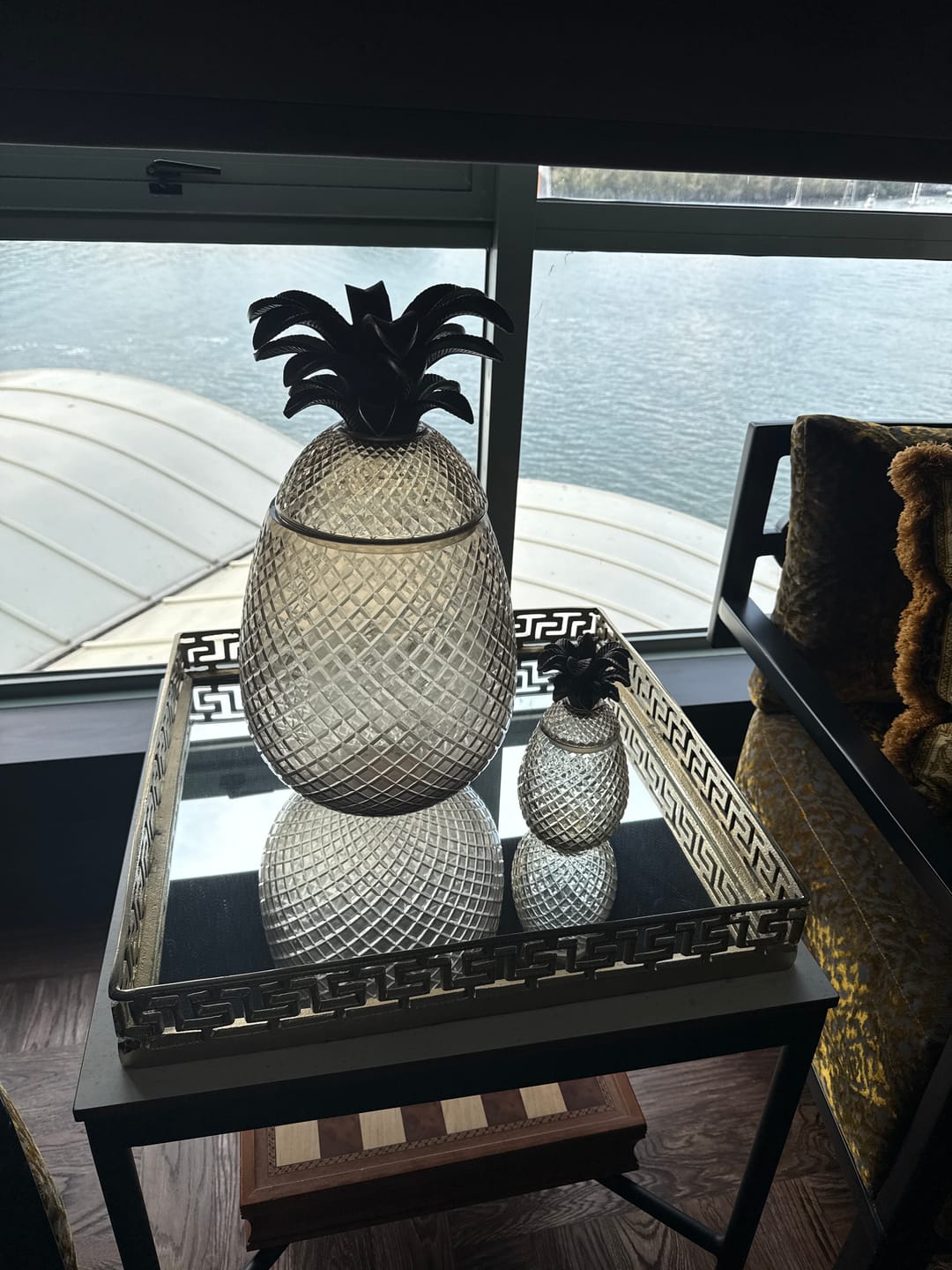 Customer photo review of Glass Pineapple Jar Smoke