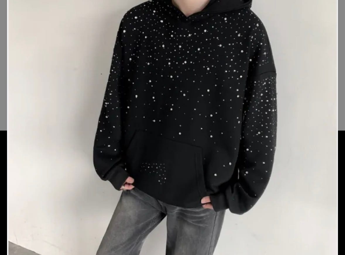 Customer photo review of Aelfric Eden Rhinestone Pullover Hoodie