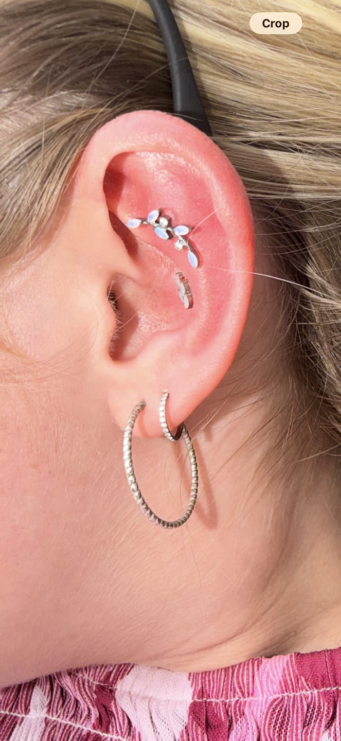 Customer photo review of Eternity Pavé Clicker Silver