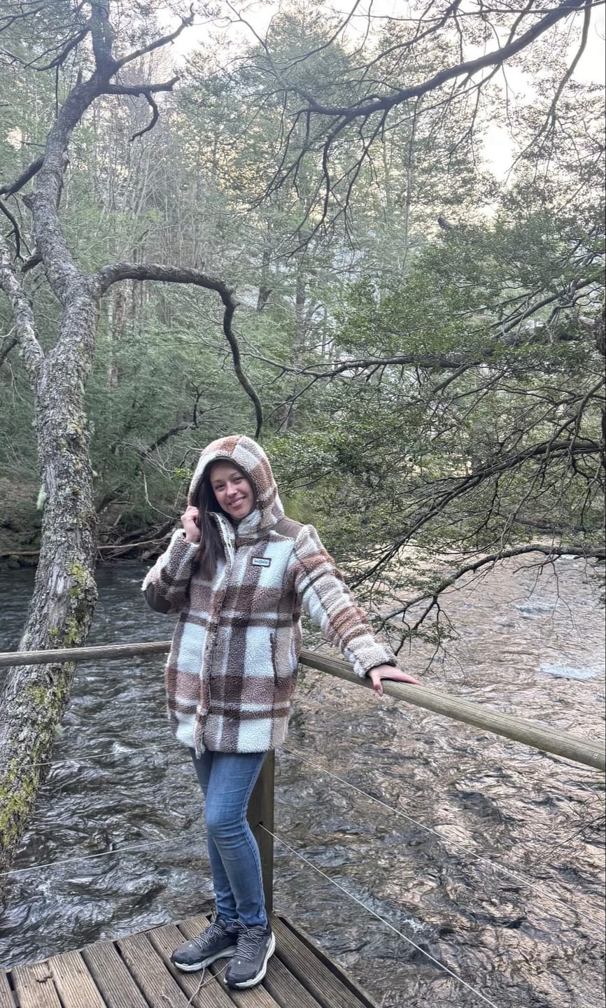 Customer photo review of Chaqueta Reversible Chipodos Print Mujer