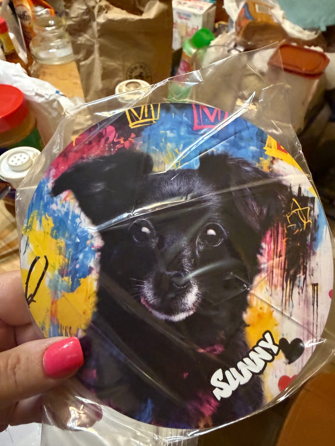 Customer photo review of Graffiti - Personalized Car Magnet