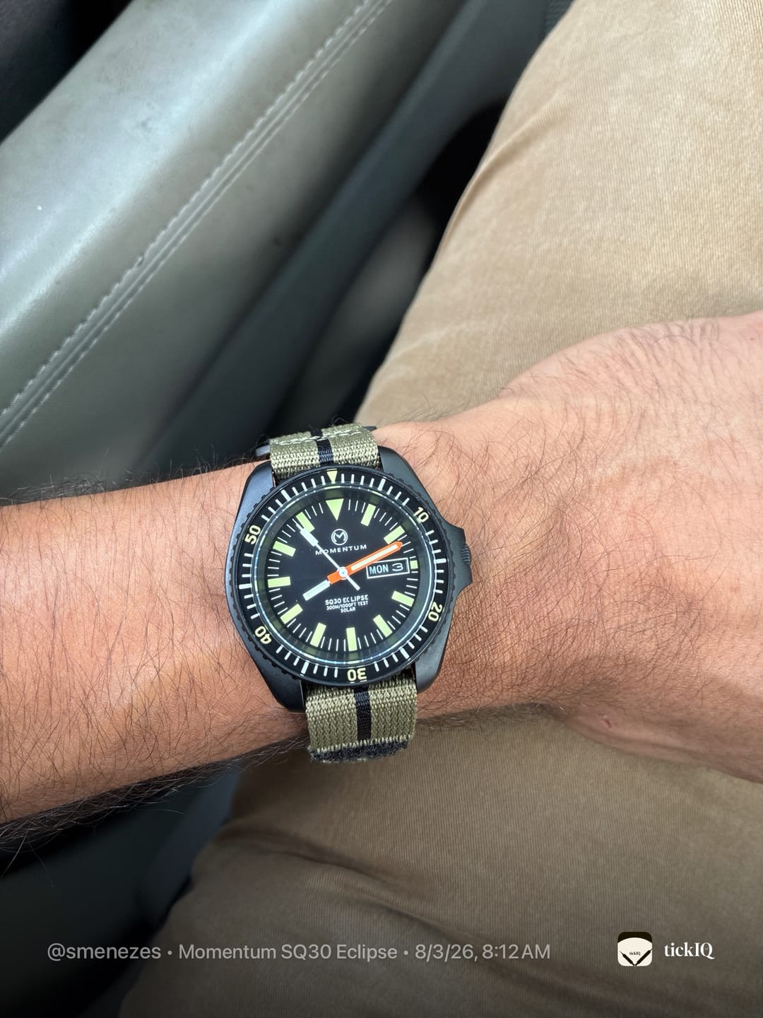 Customer photo review of Glomar Explorer - Hook & Loop Strap Striped