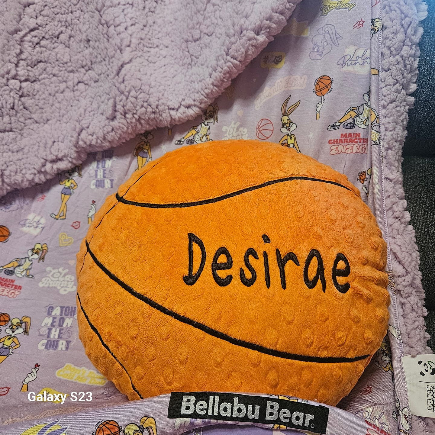 Customer photo review of Lola Bunny Bamboo Sherpa Blanket