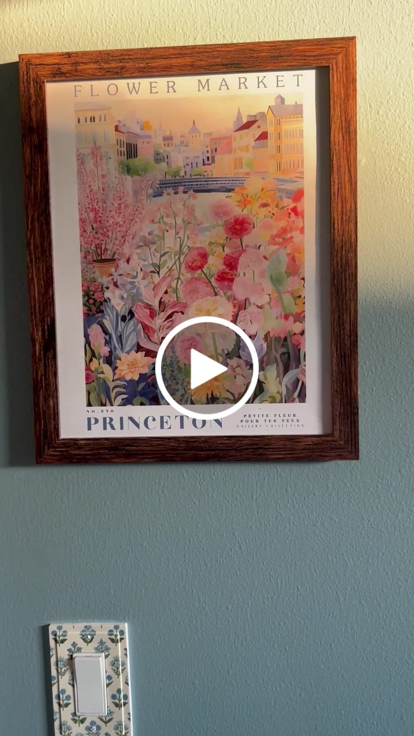 Customer video review of Princeton Flower Poster