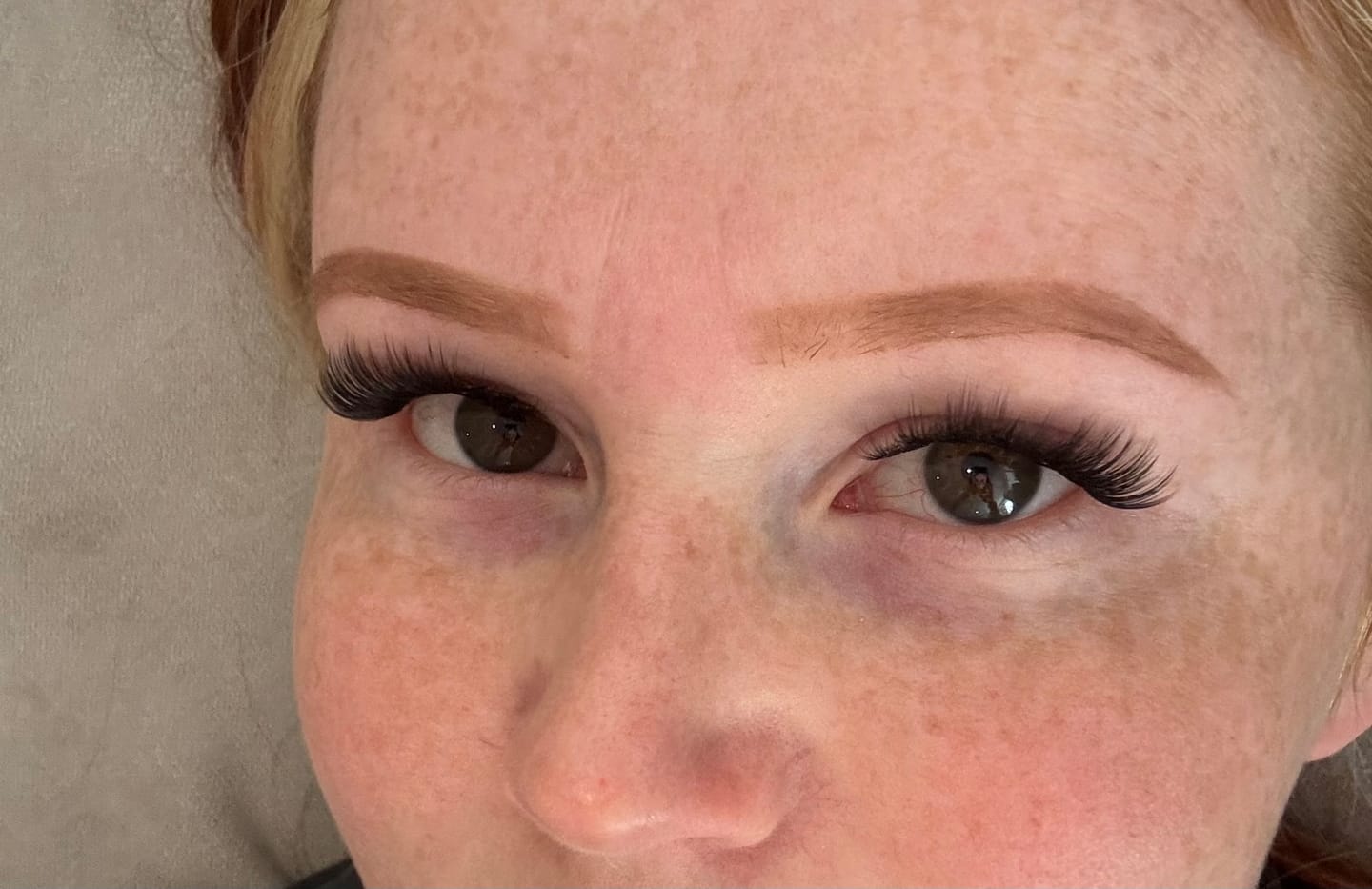 Customer photo review of Press-On |Starter Kit| 150 Pre-Glued Lash Clusters | Up to 15 Full Sets