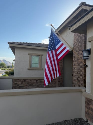 Customer photo review of 3' x 5' American Flag Set