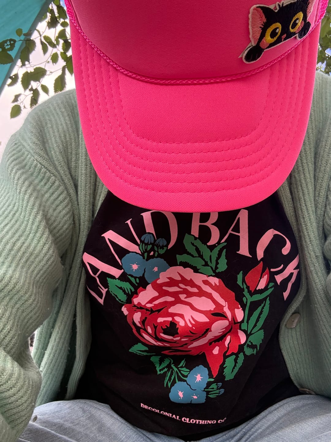 Customer photo review of Rose Land Back Tee