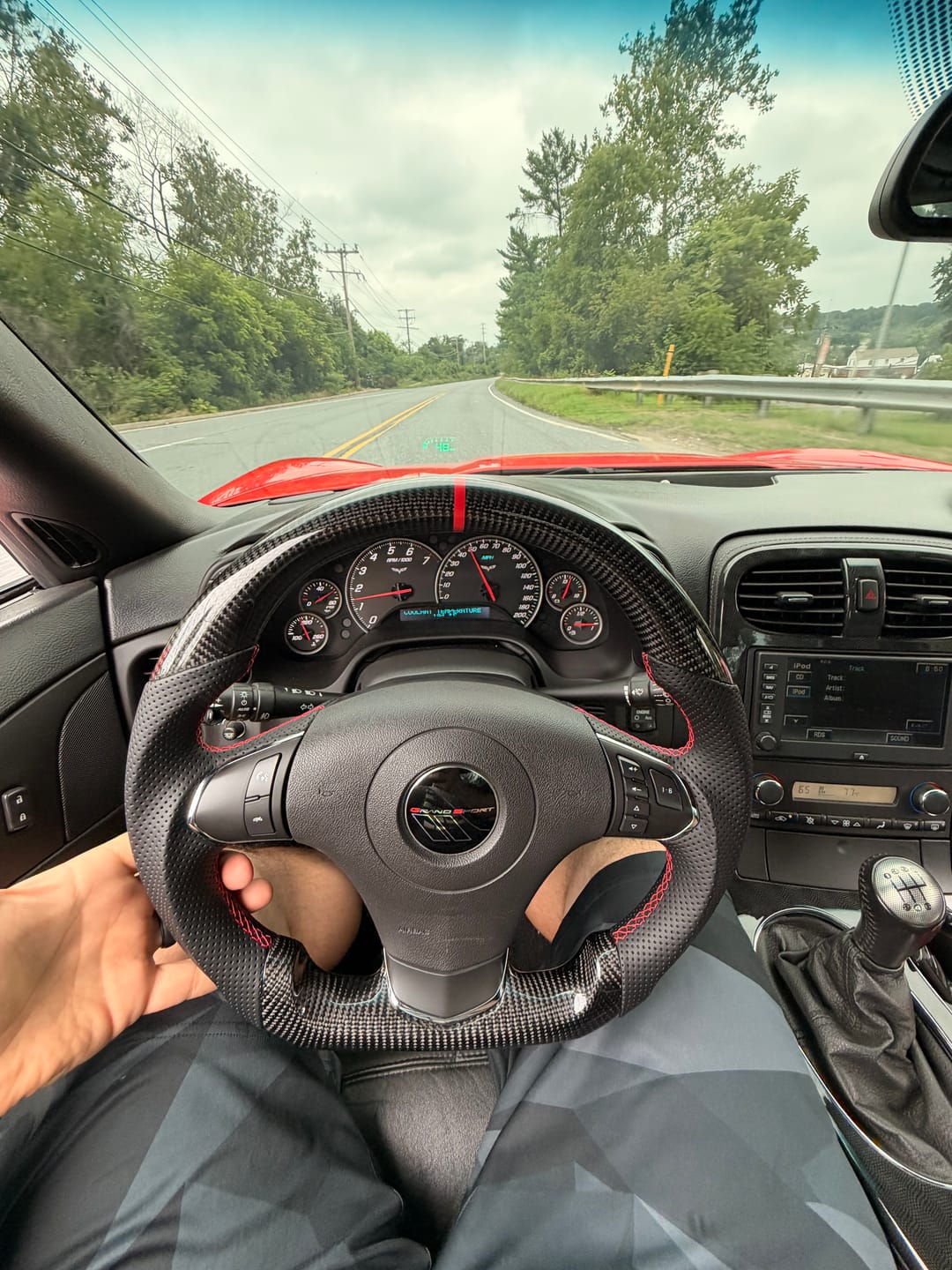 Customer photo review of Genuine Carbon Fiber Steering Wheel For C6 Corvette 2012-2013 Only