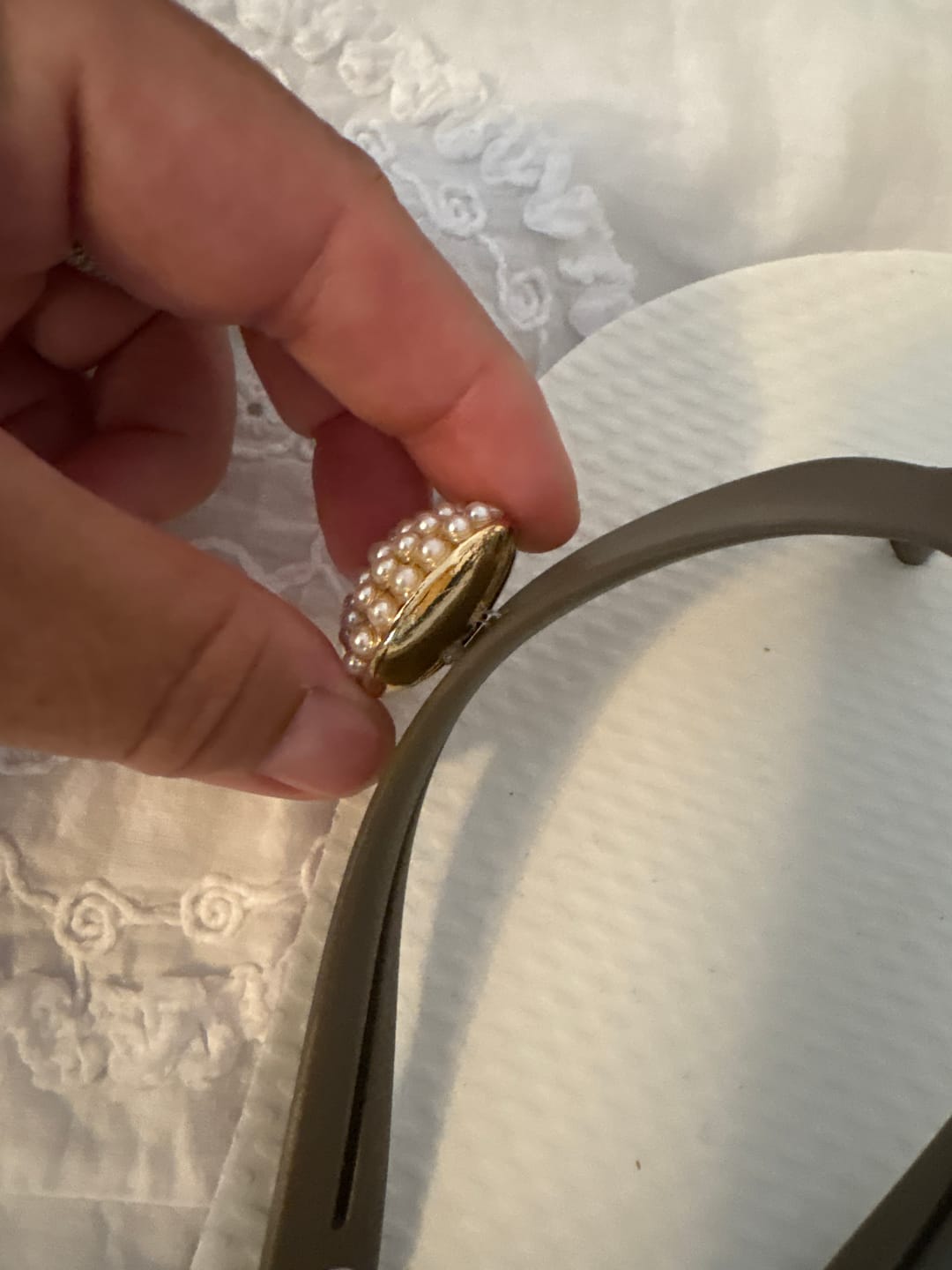 Customer photo review of Flip-Flop / Vera - Perle Weiß