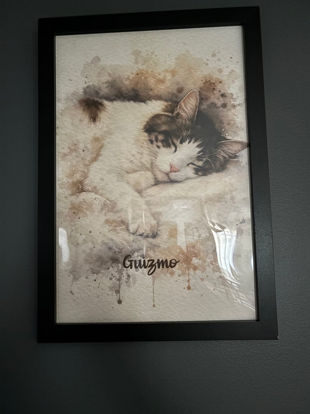 Customer photo review of Personalized Poster - Watercolor Realistic Portrait
