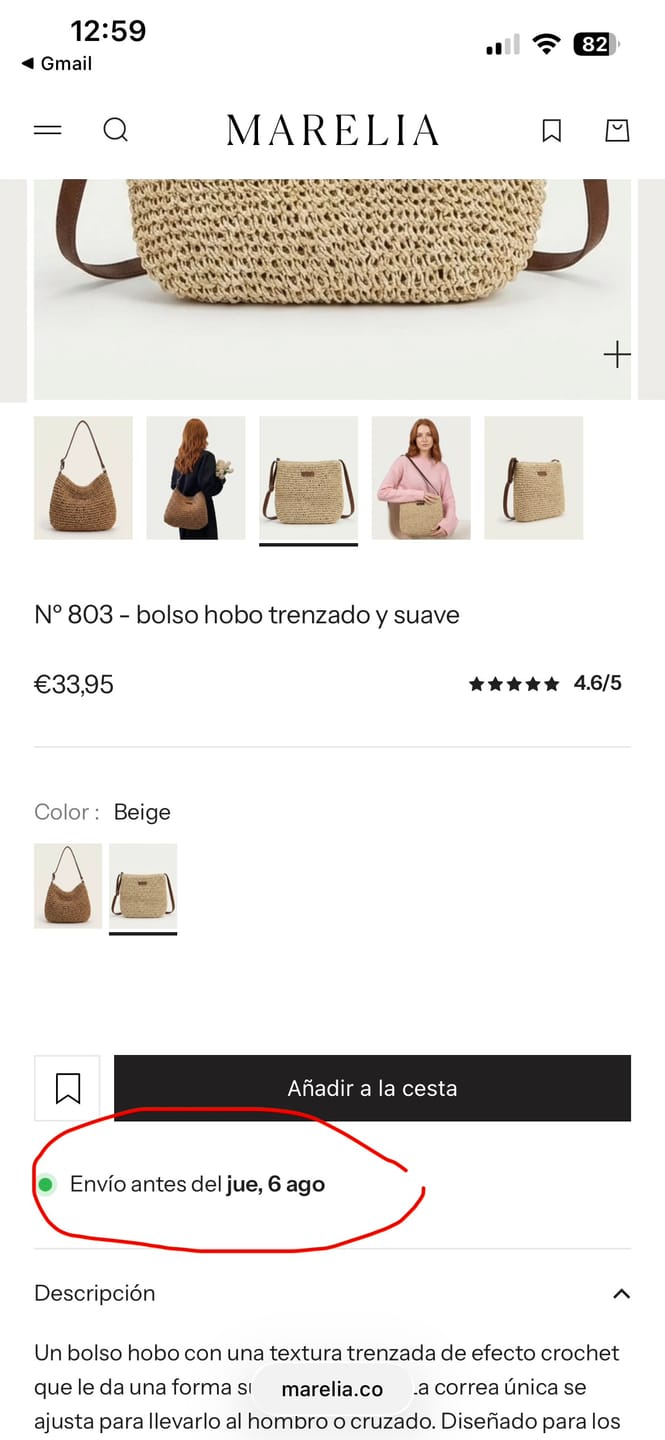 Customer photo review of Woven Slouchy Hobo Bag