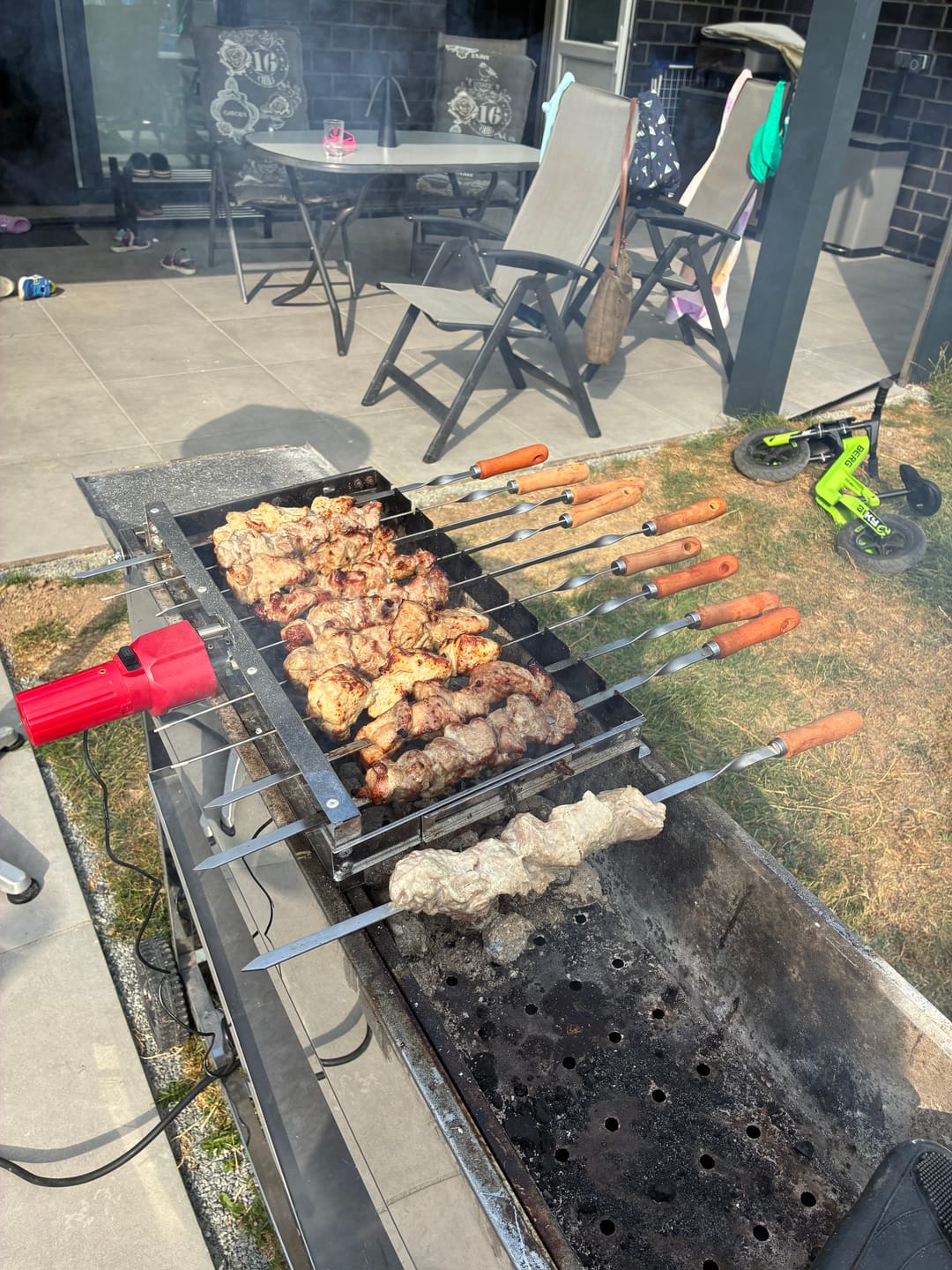 Customer photo review of Schweine-Schaschlik Klassiker – mit Zwiebeln, Pfeffer & Essig | mySchaschlik