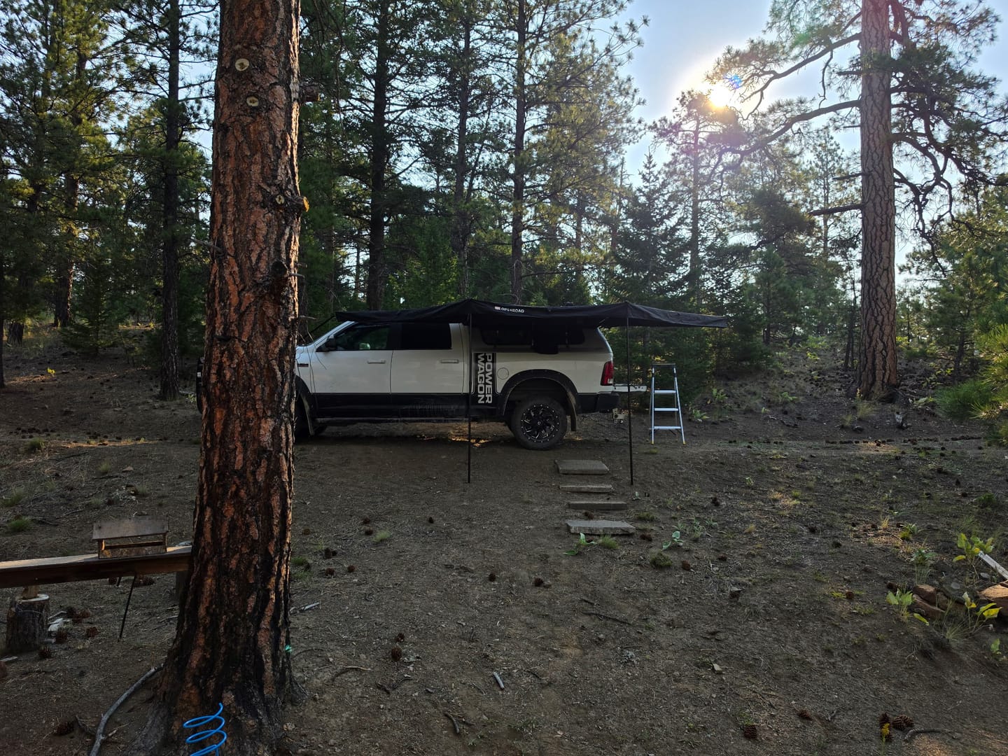 Customer photo review of OPENROAD 180 Free Standing Awning