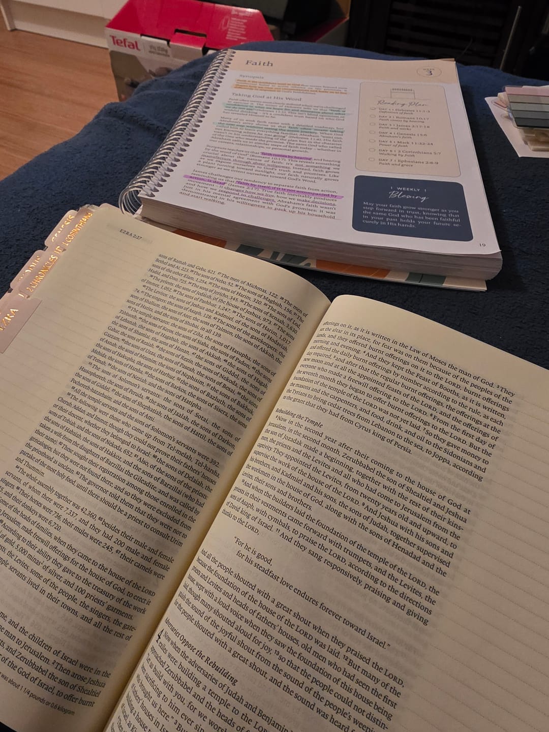 Customer photo review of ESV Single Column Journaling Bible®, Butterfly Edition