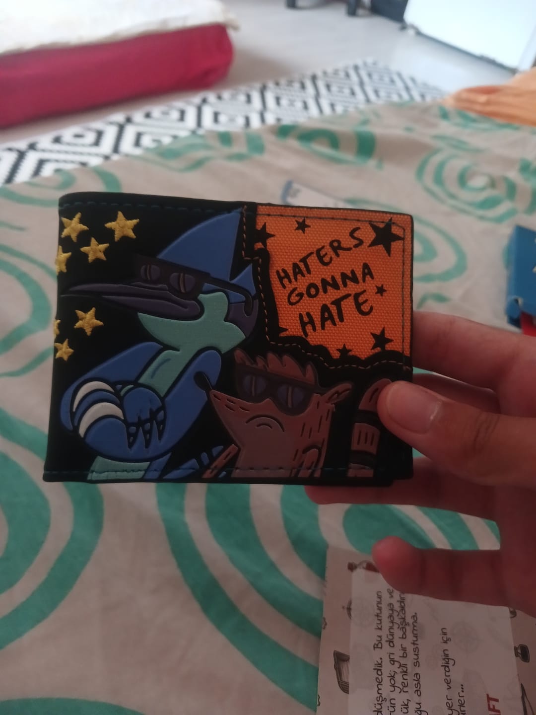 Customer photo review of Regular Show Cüzdan