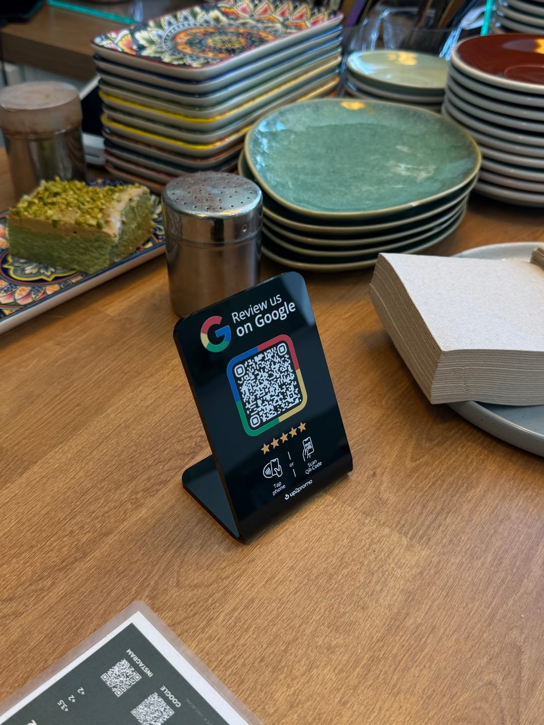 Customer photo review of Google Bewertung Aufsteller mit NFC & QR-Code