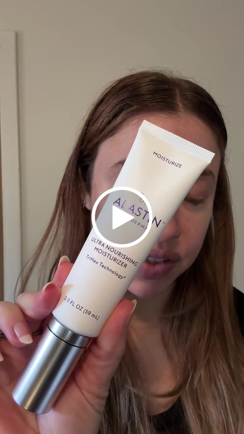 Customer video review of Alastin Skincare Ultra Nourishing Moisturizer with TriHex Technology®