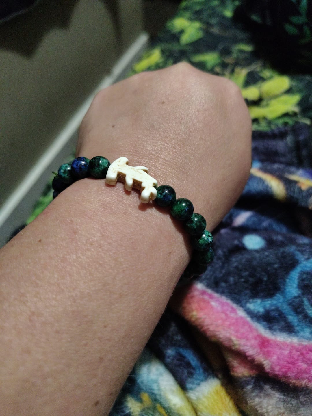 Customer photo review of The Shark Week Bracelet