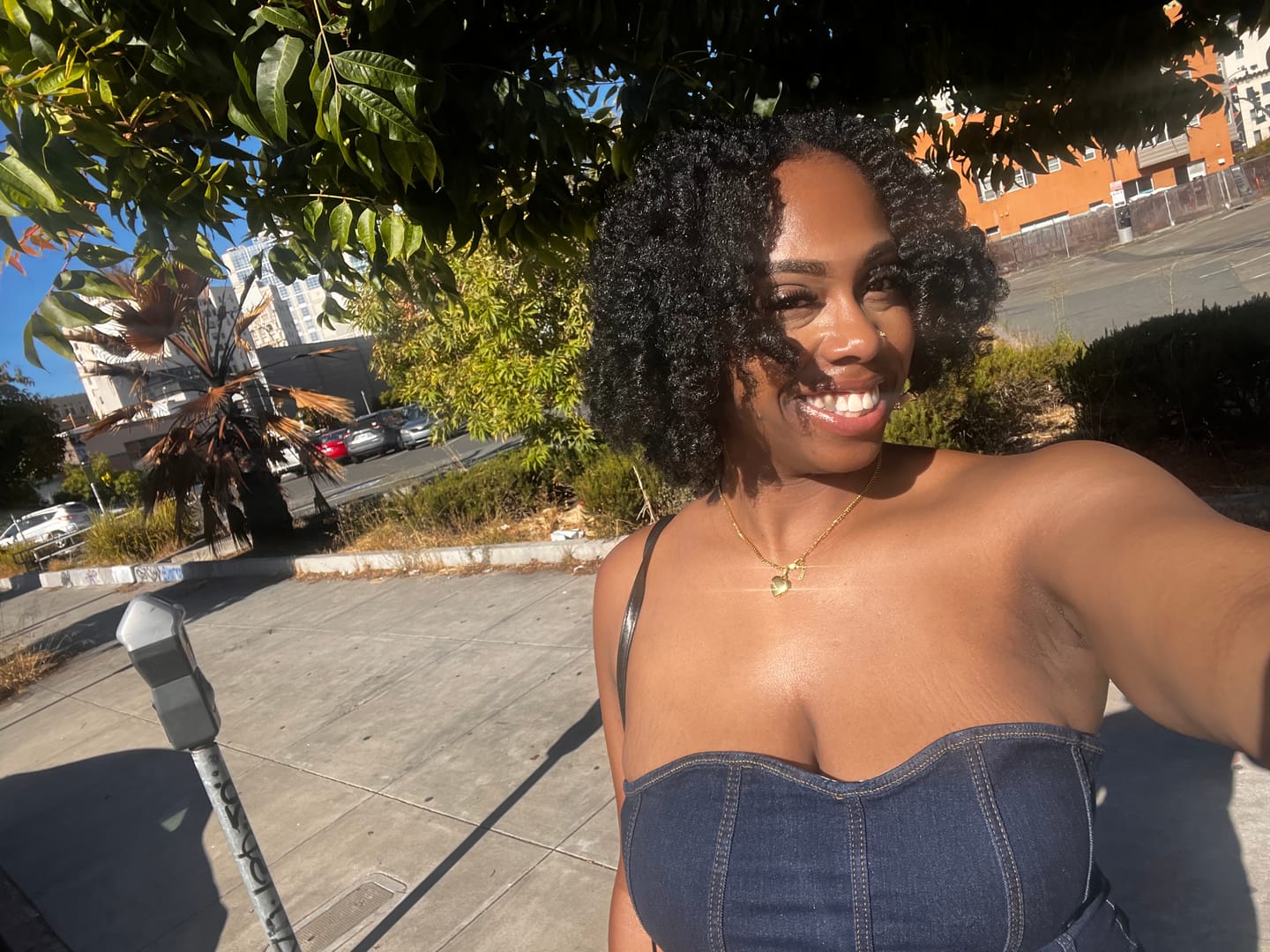 Customer photo review of Heart Pendant w/ Cuban Chain
