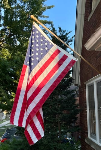Customer photo review of 3' x 5' American Flag Set