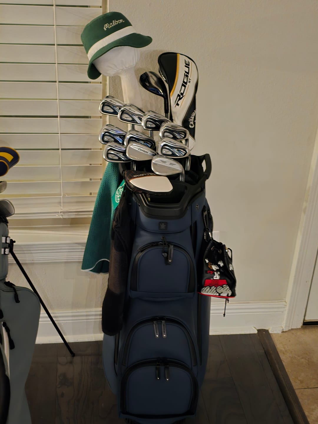 Customer photo review of LUX Cart Bag: Blue Steel