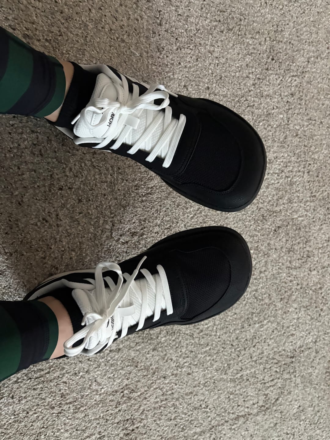 Customer photo review of Heather - Wide Toe Sneakers