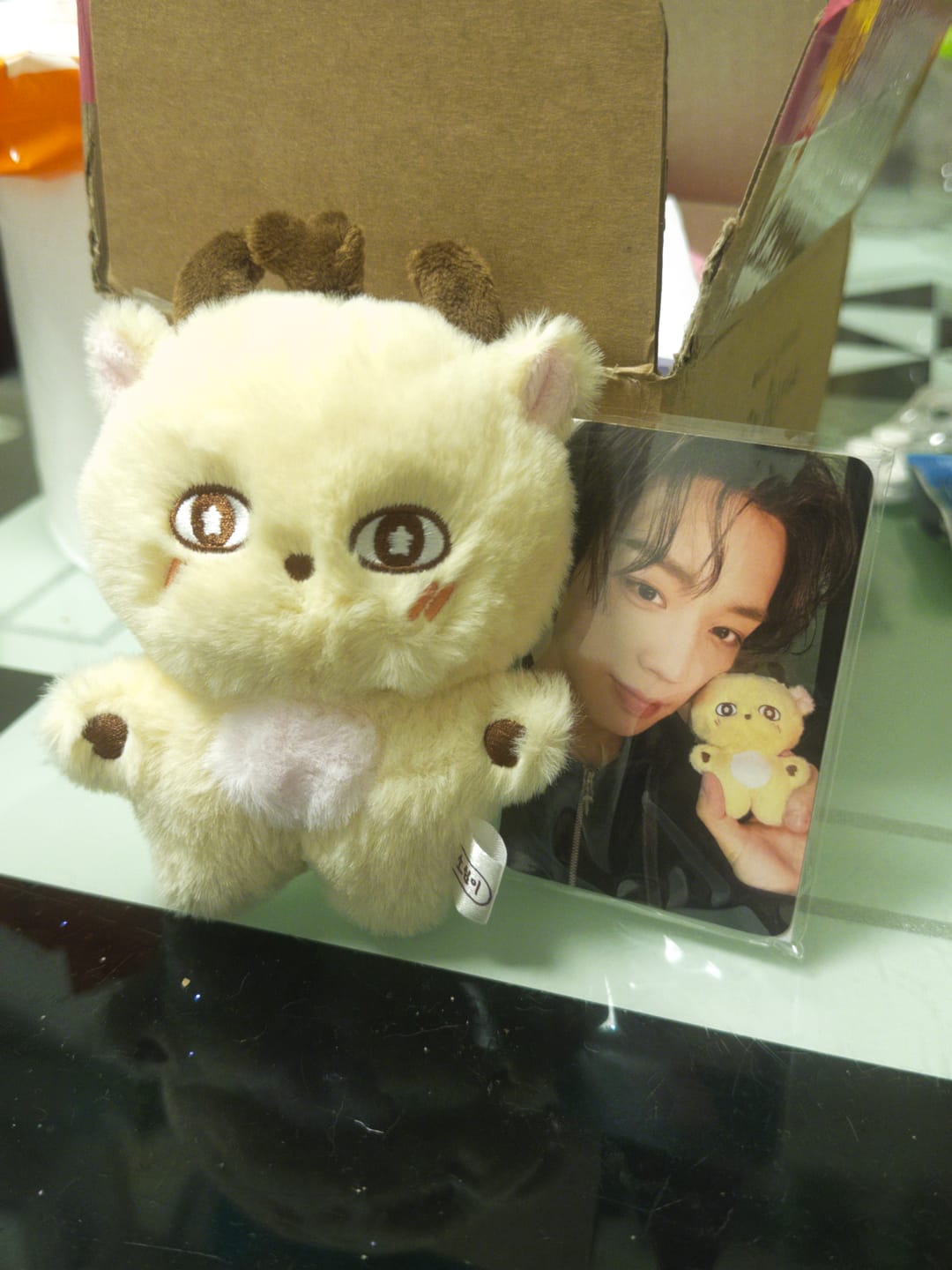 Customer photo review of PARK JI HOON [SOSIM-I] Plush Doll Keyring