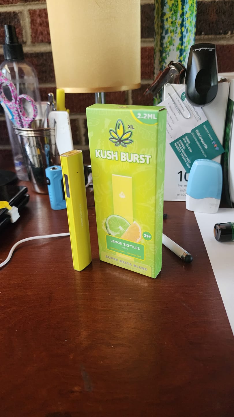 Customer photo review of Kush Burst - 2G THCa Lemon Zkittles (Sativa)