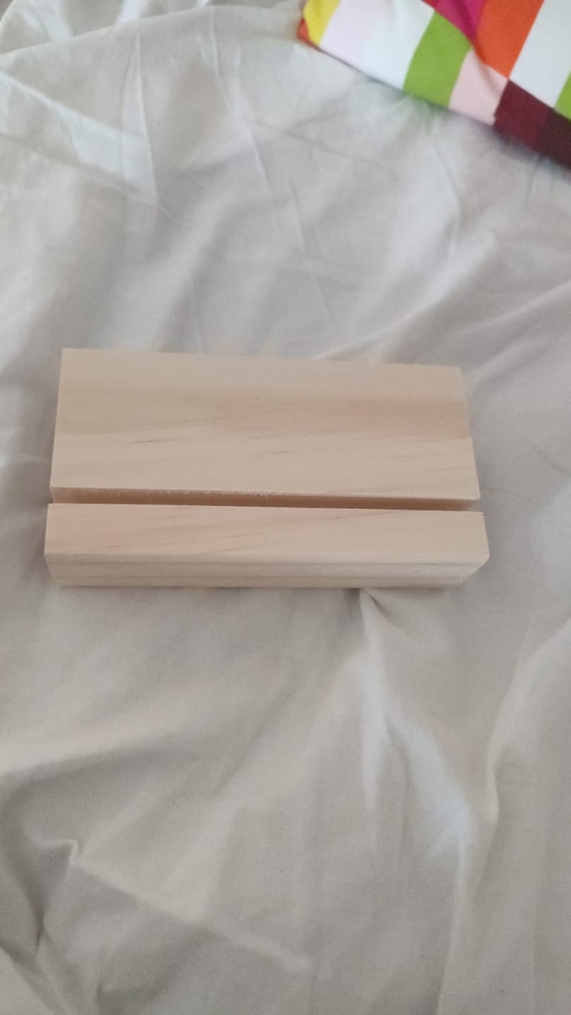 Customer photo review of Base in legno 13 x 20 cm